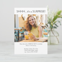 Convite Festa de aniversário de 30 anos da Surpresa de Fot