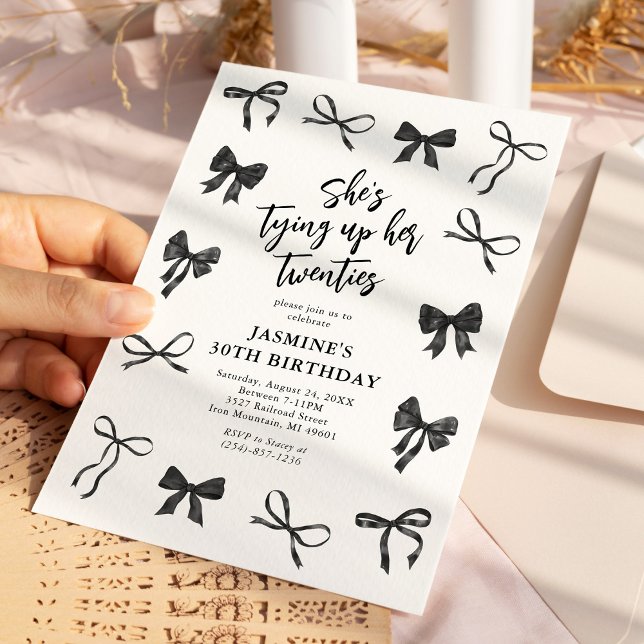 Convite Festa de aniversário de 30 anos de Arco Preto (Criador carregado)