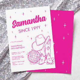 Convite Festa de aniversário de 30 anos de Disco do País O