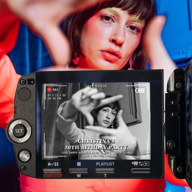 Convite Festa de aniversário de 30 anos de Fotografias da  (Criador carregado)