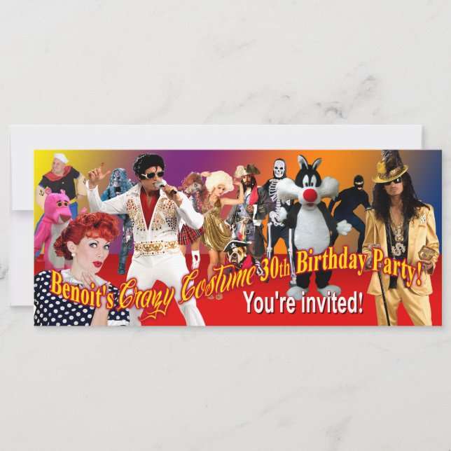 Convite Festa de aniversário de 30 anos do Benoit (Frente)