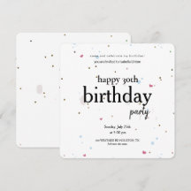 Festa de Aniversário de 30 anos Minimalista Modern