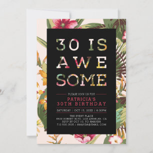 Convite Festa de Aniversário de 30 anos Tipografia Moder
