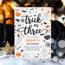 Festa De aniversário de 3 anos Ghost Do Halloween