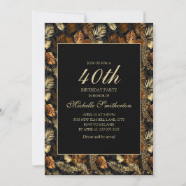 Convite Festa de aniversário de 40 anos de Folhas Douradas