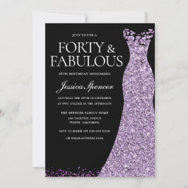 Convite Festa de aniversário de 40 anos de Lavandas de Ves