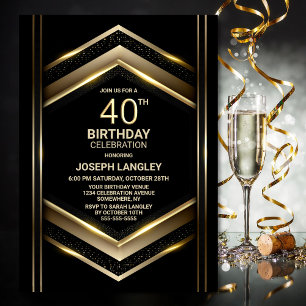 Convite Festa de Aniversário de 40 Anos do Moderno Ouro Ne