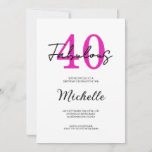 Festa de Aniversário de 40 anos Moderna 40 e Fabul