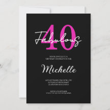 Festa de Aniversário de 40 anos Moderna 40 e Fabul