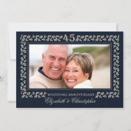 Convite Festa de Aniversário de 45 anos de Casamento | Fot