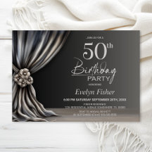 Festa de Aniversário de 50 Anos com Cortina de Pra