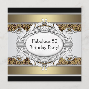 Convite Festa de Aniversário de 50 anos da Mulher Fabulosa