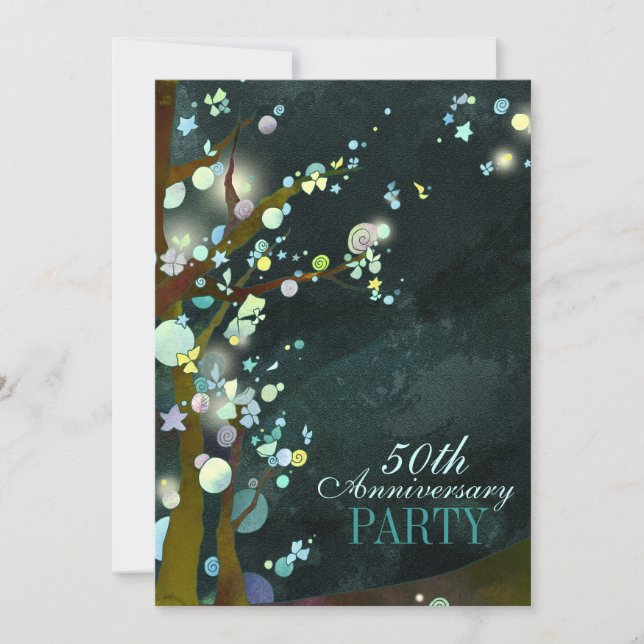 Convite Festa de Aniversário de 50 anos da Noite Caprichos (Frente)