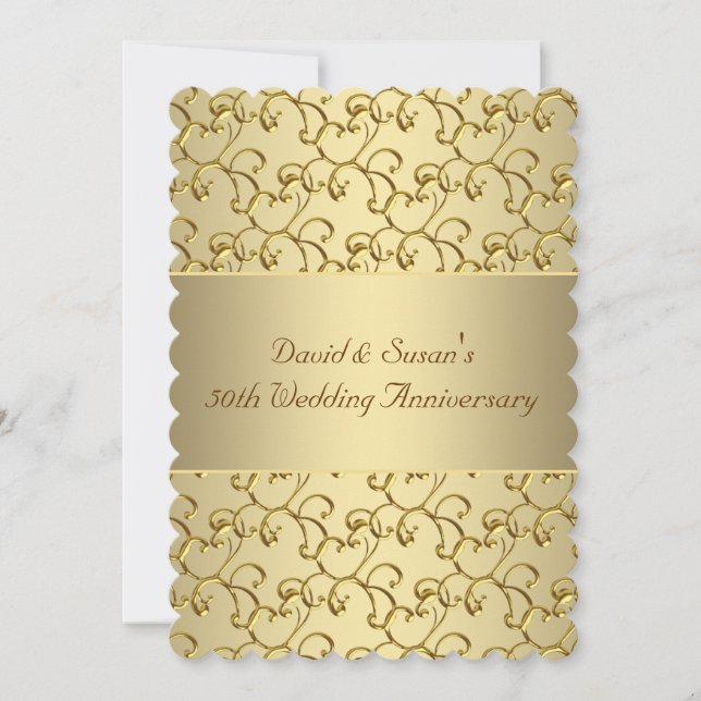Convite Festa de Aniversário de 50 Anos de Casamento (Frente)
