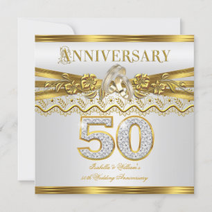 Convite Festa de Aniversário de 50 Anos de Casamento - Arg