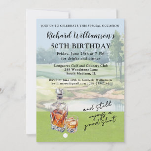Convite Festa de Aniversário de 50 Anos de Golfe Moderno e