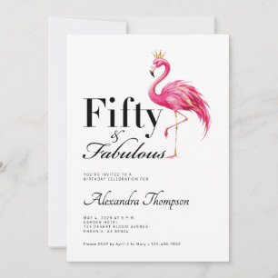 Convite Festa de Aniversário de 50 Anos Fantástica com Fla