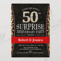 Festa de Aniversário de 50 anos Surpresa - Dourado