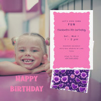 Festa de Aniversário de 5 anos Rosa e Roxo Caprich