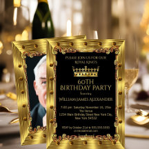Festa de Aniversário de 60 Anos Masculina Coroa de