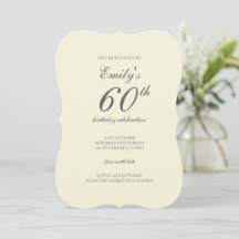 Festa de Aniversário de 60 Anos Moderna e Elegante