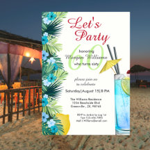 Festa de Aniversário de 60 anos Tropical Verão Azu