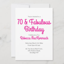 Festa de Aniversário de 70 anos Rosa Moderna e Fab