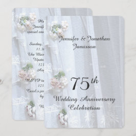 Convite Festa de Aniversário de 75 Anos de Casamento, Rend