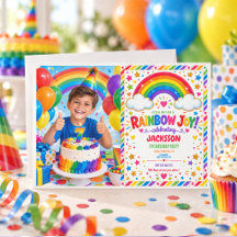 Festa de aniversário de 7 anos do menino Colorful