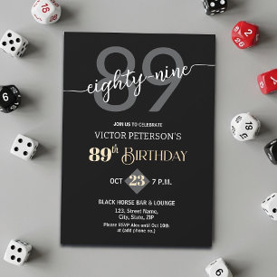 Convite Festa de Aniversário de 89 anos de Homens Minimali