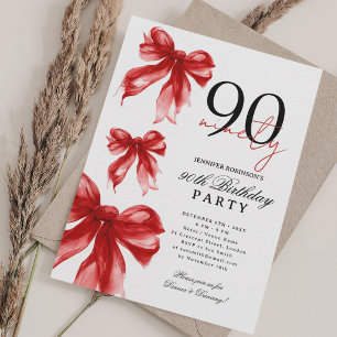 Convite Festa de Aniversário de 90 anos Arco Coquete Água