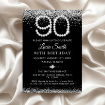 Festa de Aniversário de 90 Anos Elegante com Diama