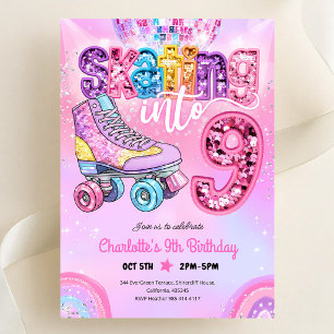 Convite Festa de Aniversário de 9 Anos de Patinação no Gel