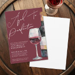 Convite Festa de Aniversário de Adulto com Vinho Envelheci<br><div class="desc">Convite de aniversário sofisticado em burgundy e dourado para vinho. Celebre cinquenta anos fabulosos com este design elegante e atemporal, apresentando uma garrafa de vinho com pintura em aquarela preta e dourada combinada com um copo de vinho correspondente cheio de vinho tinto no lado direito para um toque ousado e...</div>