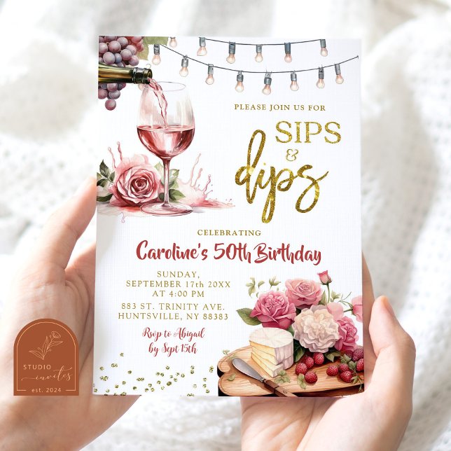 Convite Festa de aniversário de Adultos Charcuterina de Si (Criador carregado)