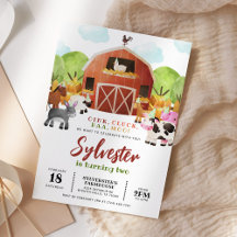 Festa de aniversário de animais de criação