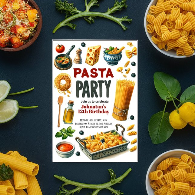 Convite Festa de aniversário de Aquarelas de Massa (Criador carregado)