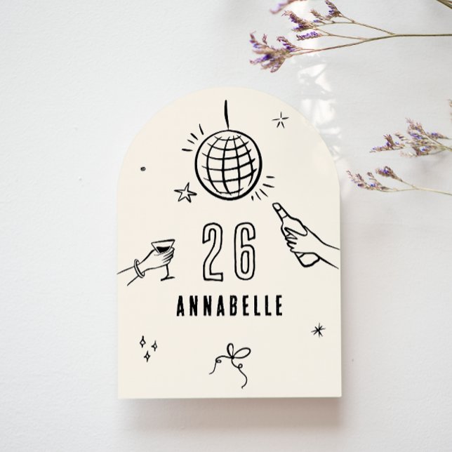 Convite festa de aniversário de aranha desenhada à mão (Criador carregado)