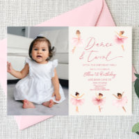 Festa de aniversário de Balé Dance e Twirl Pink Ba