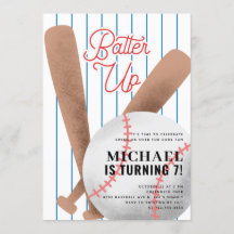 Festa de aniversário de basebol para cima