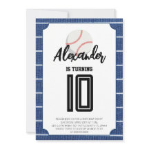 Festa de Aniversário de Beisebol Listras Azuis