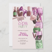 Festa de aniversário de beleza spa