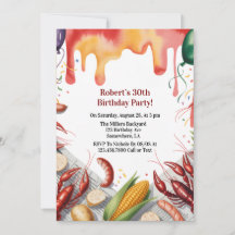 Festa de Aniversário de Boil de Lagostim para Adul