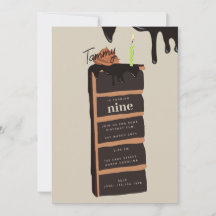 Festa de aniversário de Bolo de Chocolate