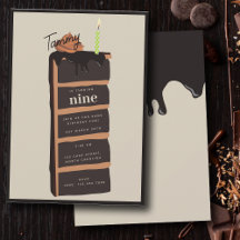 Festa de aniversário de Bolo de Chocolate