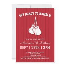 Festa de Aniversário de Boxe Vermelha