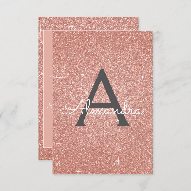 Convite Festa de aniversário de brilho brilhante cor-de-ro (Frente/Verso)