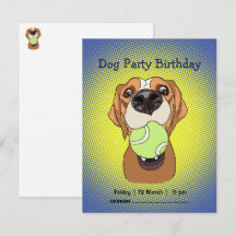 Festa de Aniversário de Cachorro. Desenho personal
