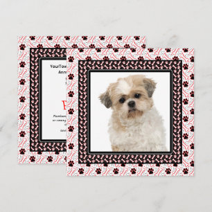 Convite Festa de aniversário de Cachorro ou Cachorro Junto