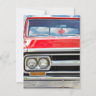 Convite Festa de aniversário de Caminhão Vermelho